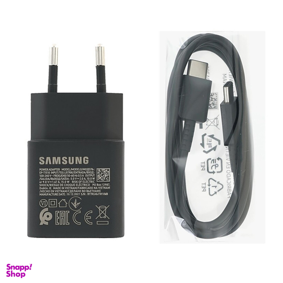 شارژر دیواری 15 وات سامسونگ مدل EP-T1510 به همراه کابل تبدیل USB-C