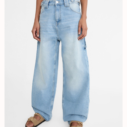 شلوار جین زنانه طرح استرادیواریوس مدل 470 رنگ آبی