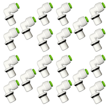 اتصال زانویی تصفیه آب تکومن مدل tc20 بسته 20 عددی