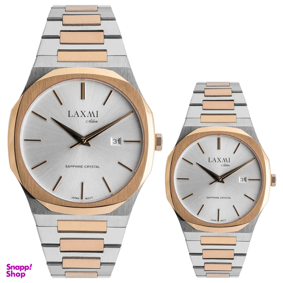 ست ساعت مچی عقربه ای زنانه و مردانه لاکسمی مدل 12-8558