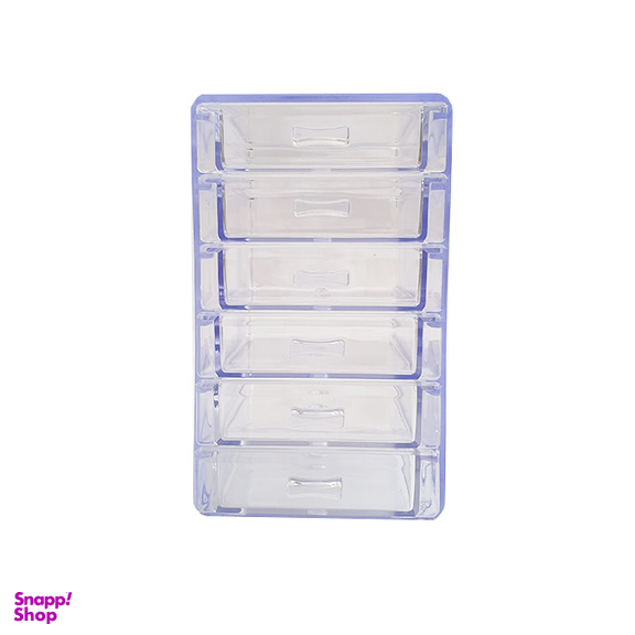 استند لوازم آرایشی مدل باکس ایستاده 6 کشو ریز کد 7026