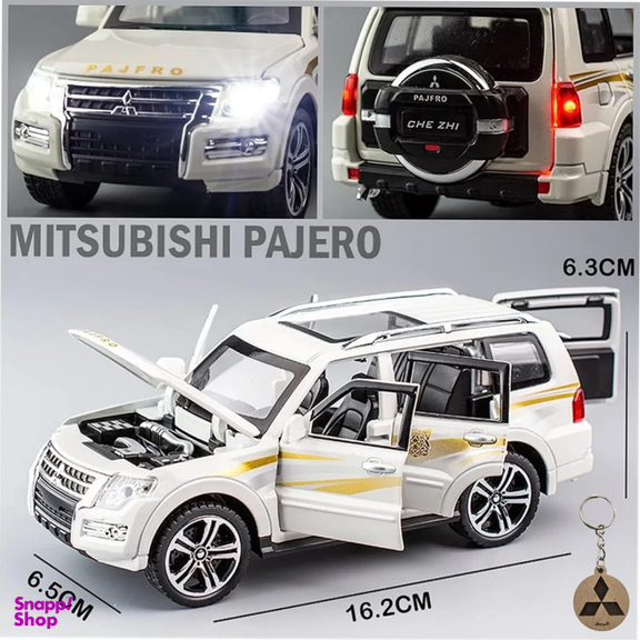 ماکت ماشین ناب سل مدل میتسوبیشی پاجرو فلزی موزیکال mitsubishi pajero به همراه جاسوییچی