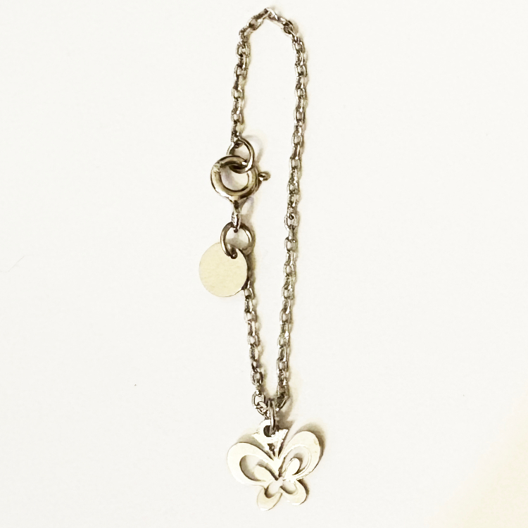 آویز ساعت نقره زنانه گیرا مدل پروانه کد G590