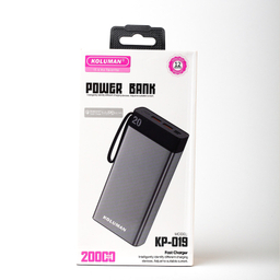 پاوربانک کلومن مدل KP-019 ظرفیت 20000 میلی آمپر ساعت به همراه کابل MICROUSB / USB-C/ لایتنینگ