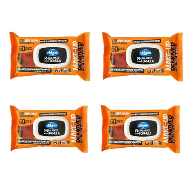 دستمال مرطوب آدونیس مدل 01 چهار بسته 60 عددی