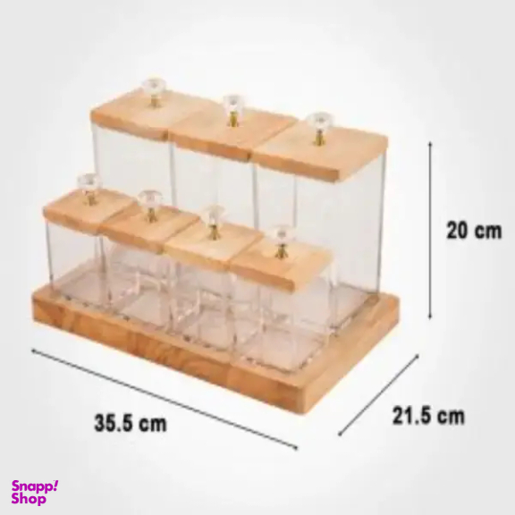 ست بانکه 7 پارچه لیمون کد 7808 به همراه استند