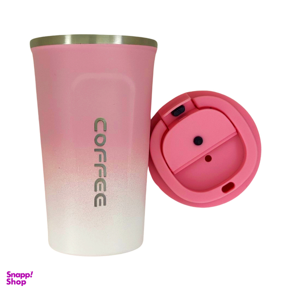 ماگ سفری طرح coffee مدل پاستیلی حجم 500 میلی لیتر