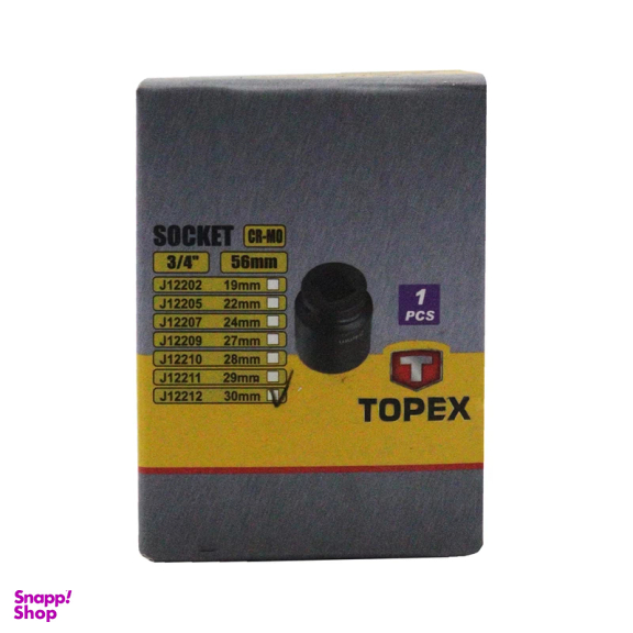 سری آچار بکس تاپکس مدل YPK-3/4INCH سایز 30 میلی متر