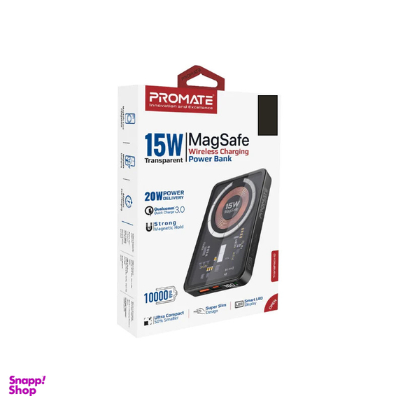 پاوربانک بی سیم پرومیت مدل TRANSPACK-10 ظرفیت 10000 میلی آمپر ساعت