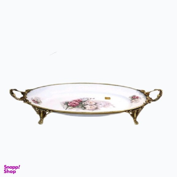 دیس بیضی دسته برنج انتیک میراکل لیموژ مدل 42 ایتالیا کد 159