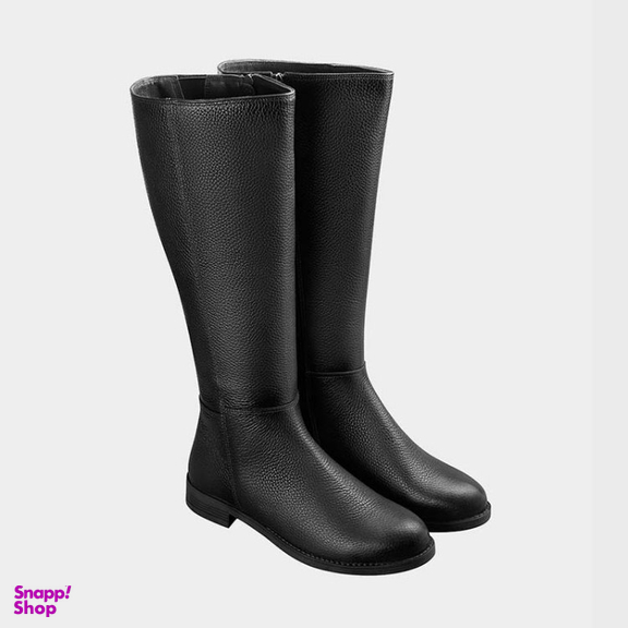 بوت زنانه نوین چرم کد 1462 WS3319 رنگ مشکی
