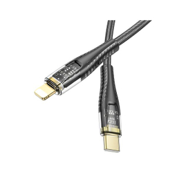 کابل تبدیل USB-C به لایتنینگ هوکو مدل U121 27W طول 1.2 متر