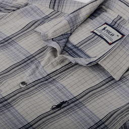 پیراهن پسرانه مدل  نخ پنبه چهارخانه 829003019 رنگ طوسی