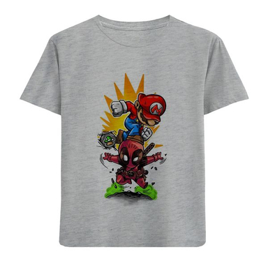 تیشرت آستین کوتاه بچگانه مدل قارچ خور F705