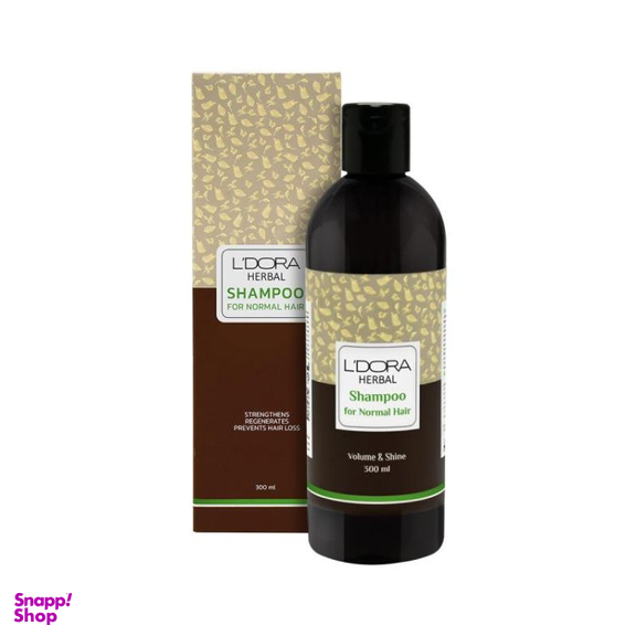 شامپو مو لدورا مدل Herbal مناسب موهای معمولی حجم 300 میلی لیتر