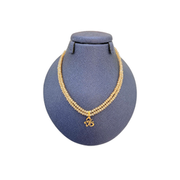 گردنبند طلا 18 عیار زنانه پانسی طرح پروانه مینیمال کد nem32