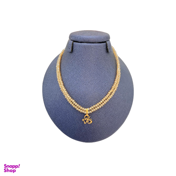 گردنبند طلا 18 عیار زنانه پانسی طرح پروانه مینیمال کد nem32