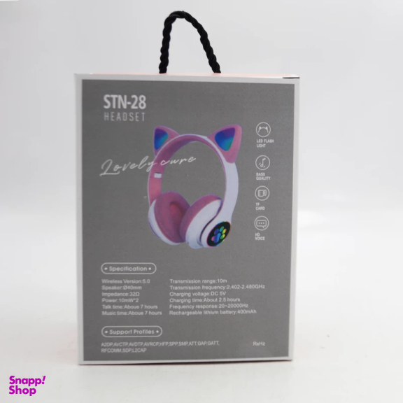 هدست بی سیم مدل گربه ای کد YPPK-STN-28