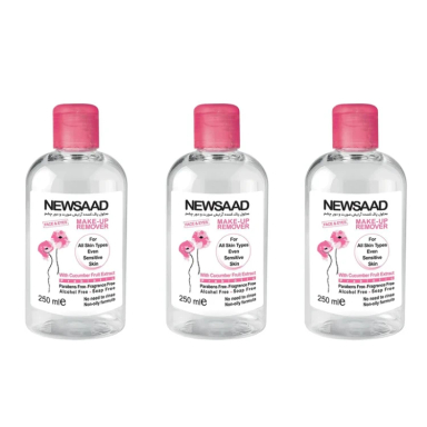 محلول پاک‌ کننده آرایش صورت نیوساد مدل PreBiotic حجم 250 میلی‌ لیتر مجموعه 3 عددی