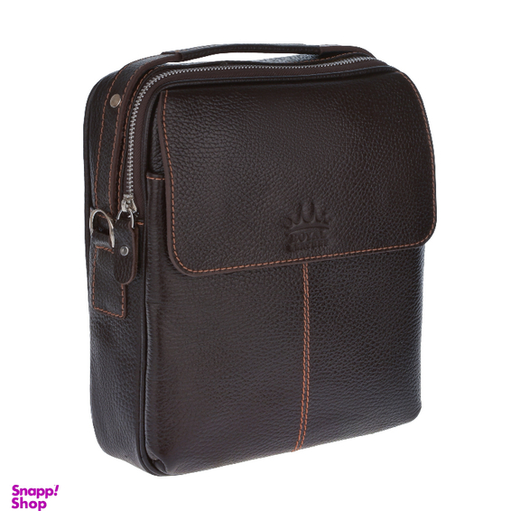 کیف دوشی مردانه رویال چرم کد W64