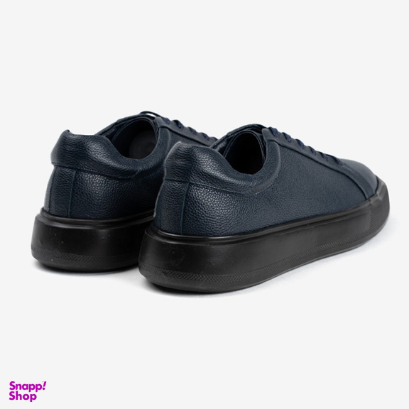 کفش روزمره مردانه چرم مشهد مدل j6308 رنگ سرمه ای