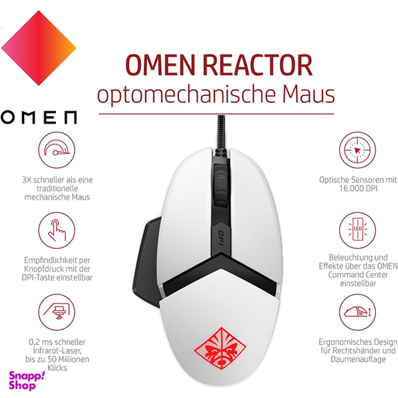 ماوس مخصوص بازی اچ پی مدل HP Omen Reactor