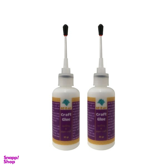 چسب مایع ملیله کاغذی اوریران کد QGA02 حجم 30 میلی لیتر بسته 2 عددی