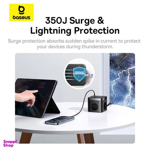 شارژر رومیزی 30 وات بیسوس مدل PowerCombo BPS30-3E