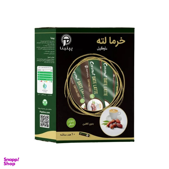 چای خرما لته نارگیل پپتینا بسته ۱۰ عددی