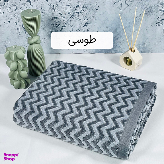 حوله حمام آذرریس طرح ونیزا سایز 100×165 سانتی متر