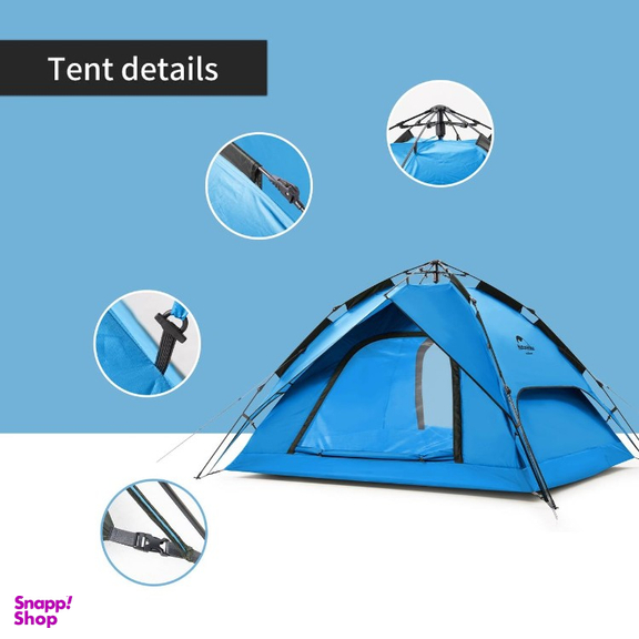 چادر 4 نفره اتوماتيک Naturehike مدل Dual use PopUp 4 Auto کد ZP008