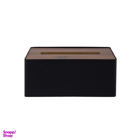 جعبه دستمال کاغذی مدل درب چوبی کد 1018