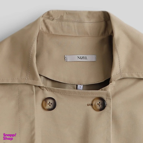 بارانی زنانه مدل GD-o-20733804 طرح ساده رنگ کرم