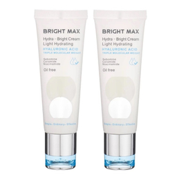 کرم آبرسان برایت مکس مدل هیالورونیک اسید مناسب پوست چرب و معمولی حجم 50 میلی لیتر بسته 2 عددی