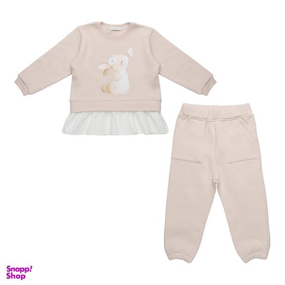 ست سویشرت و شلوار دخترانه فیورلا مدل خرگوشی کد 23517