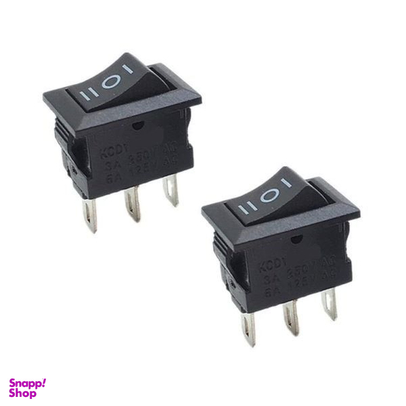 کلید راکر 3 پایه مدل 3PIN-KCD1 بسته 2 عددی