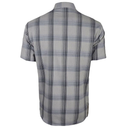 پیراهن پسرانه مدل  نخ پنبه چهارخانه 829003019 رنگ طوسی