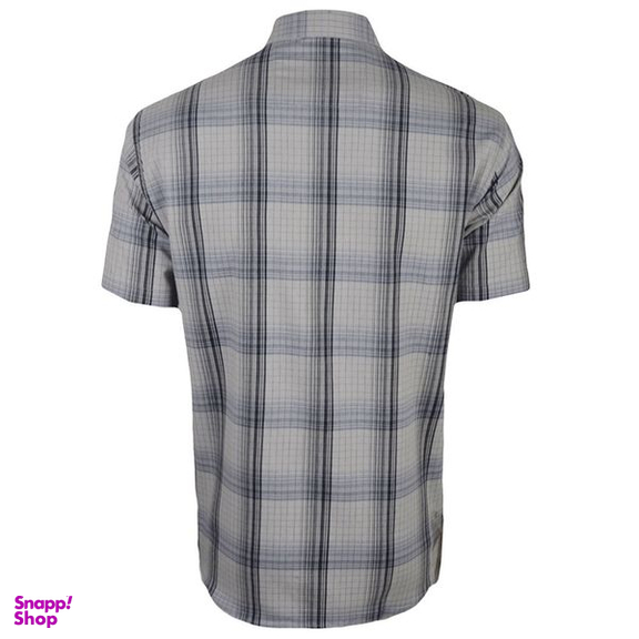 پیراهن پسرانه مدل نخ پنبه چهارخانه 829003019 رنگ طوسی