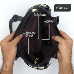 کیف چرم طبیعی زنانه مدل fateh  145