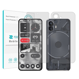 محافظ صفحه نمایش شفاف راک اسپیس مدل Resistant مناسب گوشی موبایل ناتینگ فون 2 به همراه محافظ پشت گوشی