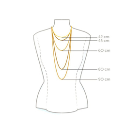 گردنبند طلا 18 عیار زنانه مانچو مدل sfgs030