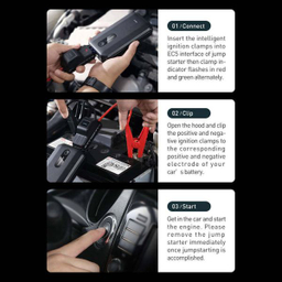 جامپ استارتر خودرو باسئوس مدل Super Energy Air Car Jump Starter CGNL10000mAh