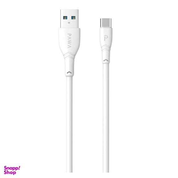 کابل شارژ Type-C پاوا مدل PW-12PVCATOC 3A طول ۱ متر