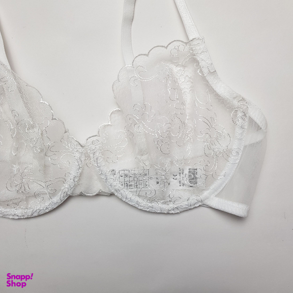 ست سوتین و شورت زنانه مدل توری کد 2020ozw رنگ سفید