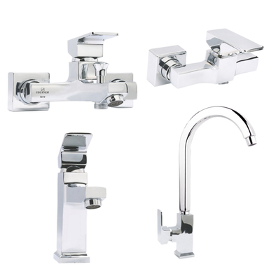 ست شیرآلات یگانه مدل فلت مجموعه 4 عددی