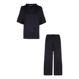 ست بلوز و شلوار زنانه لوینت مدل Nika کد 0056 رنگ مشکی