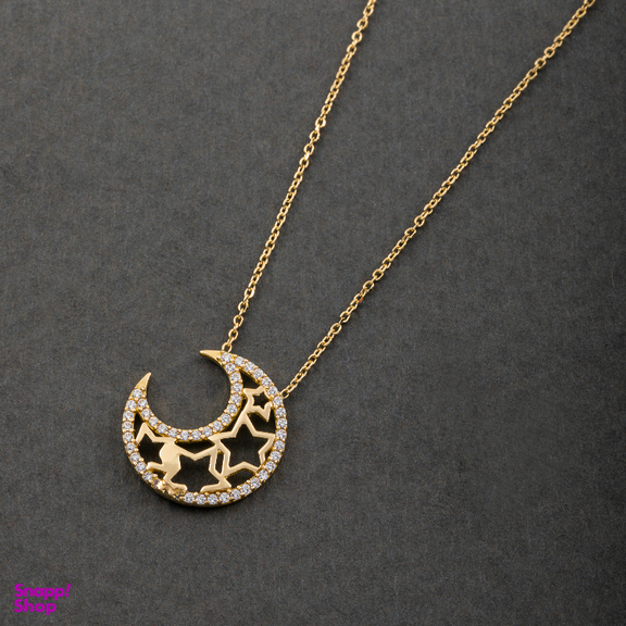 گردنبند طلا 18 عیار زنانه جواهری سون کد 2480