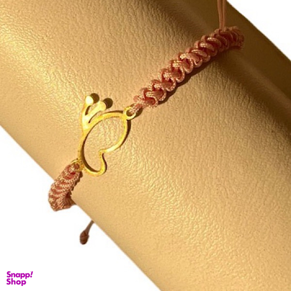 دستبند طلا 18 عیار زنانه طرح پروانه کد 00147