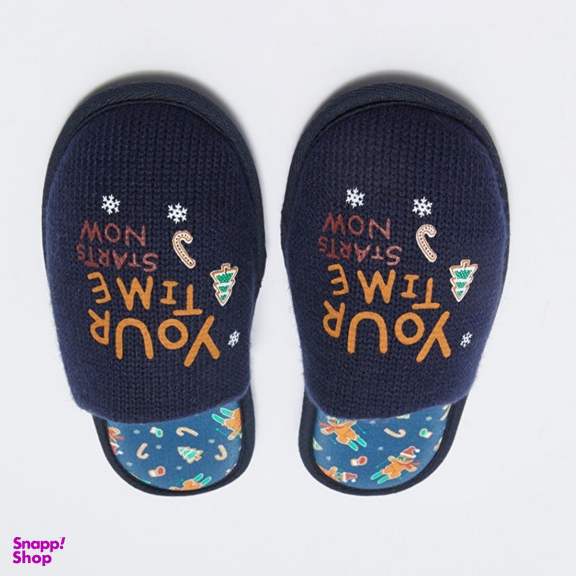 دمپایی حوله ای مردانه ال سی وایکیکی مدل استپ دار Christmas