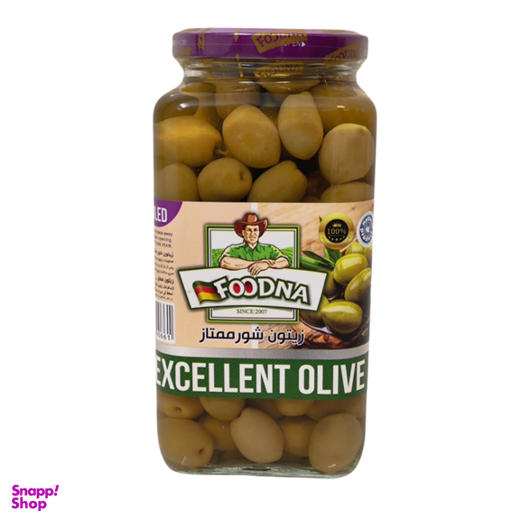 زیتون شور ممتاز فودنا وزن 630 گرم